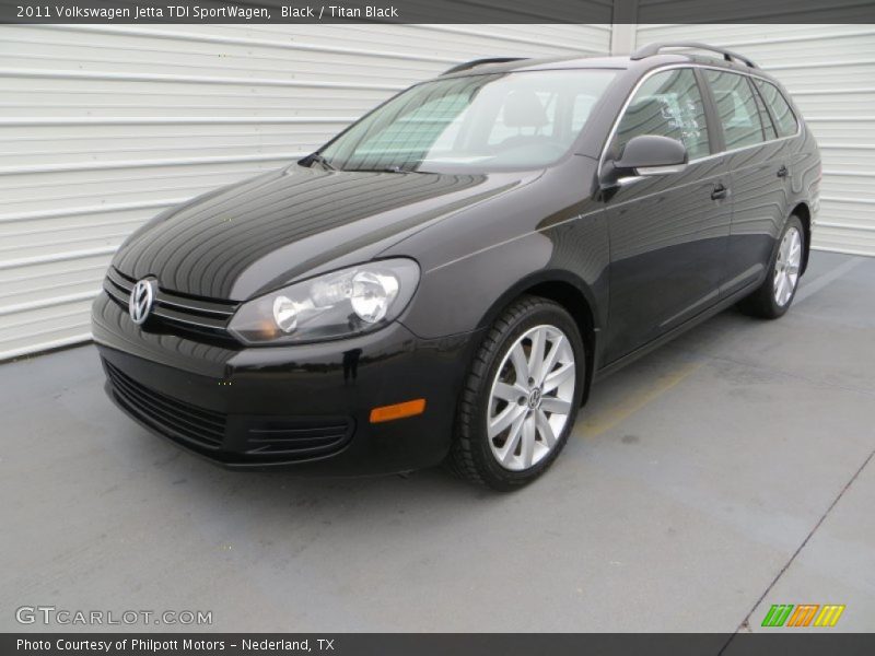 Black / Titan Black 2011 Volkswagen Jetta TDI SportWagen