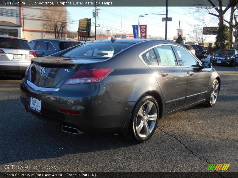 Graphite Luster Metallic / Taupe 2012 Acura TL 3.5 Advance