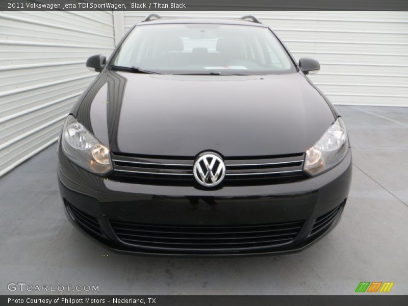 Black / Titan Black 2011 Volkswagen Jetta TDI SportWagen