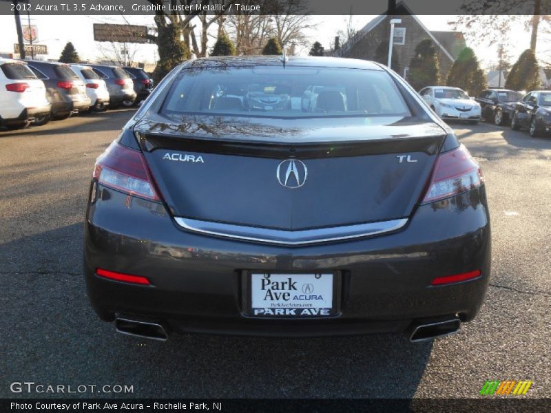 Graphite Luster Metallic / Taupe 2012 Acura TL 3.5 Advance