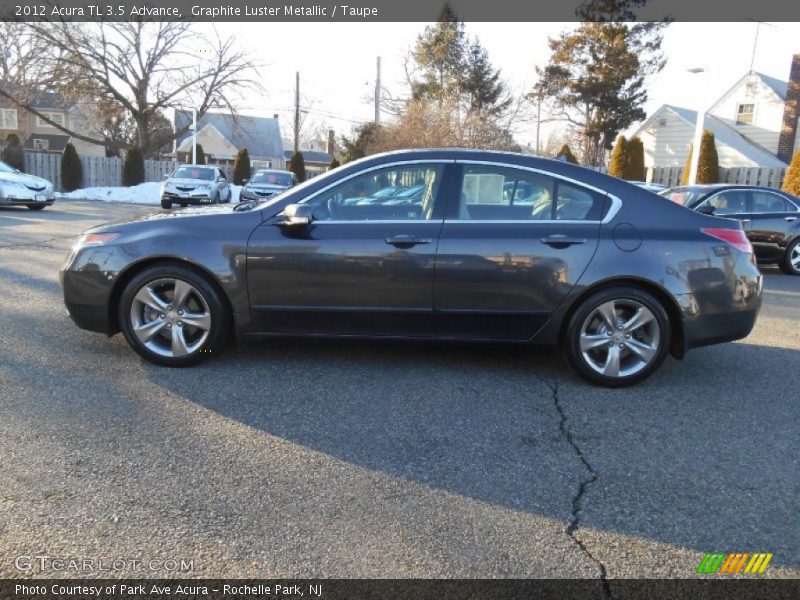 Graphite Luster Metallic / Taupe 2012 Acura TL 3.5 Advance