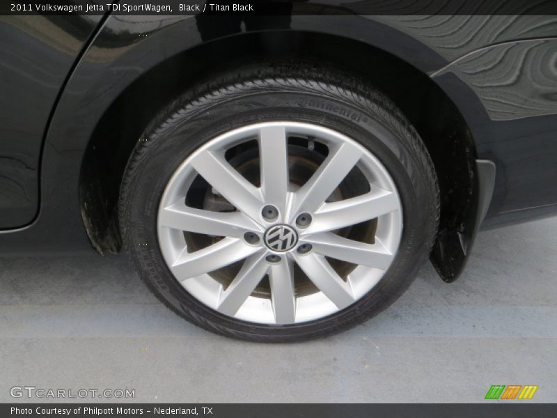 Black / Titan Black 2011 Volkswagen Jetta TDI SportWagen