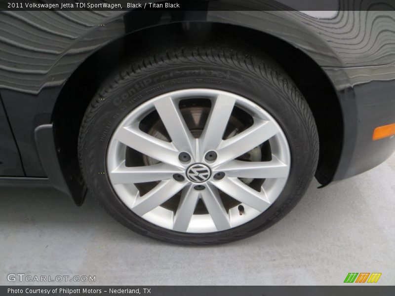 Black / Titan Black 2011 Volkswagen Jetta TDI SportWagen