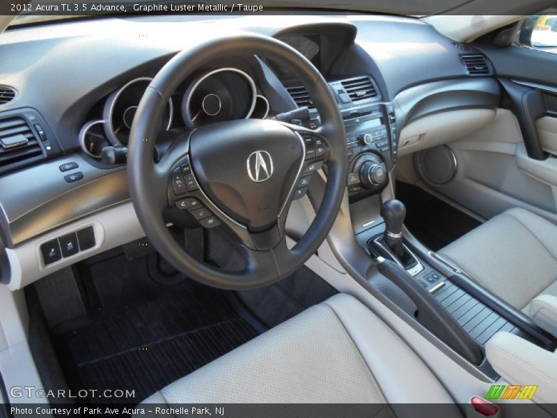 Graphite Luster Metallic / Taupe 2012 Acura TL 3.5 Advance