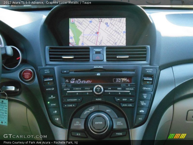 Graphite Luster Metallic / Taupe 2012 Acura TL 3.5 Advance