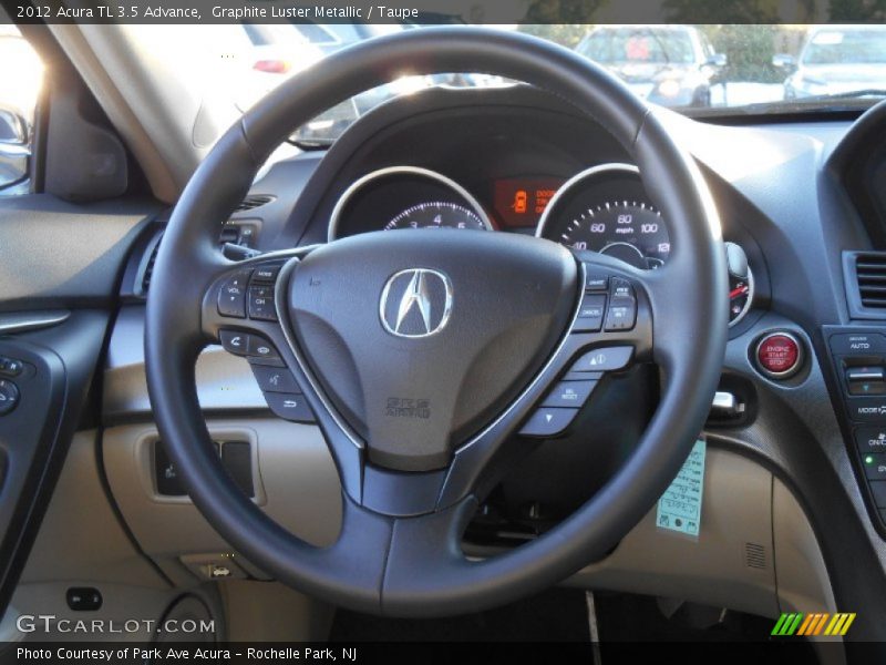 Graphite Luster Metallic / Taupe 2012 Acura TL 3.5 Advance
