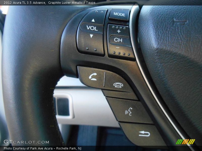 Graphite Luster Metallic / Taupe 2012 Acura TL 3.5 Advance