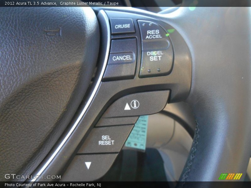 Graphite Luster Metallic / Taupe 2012 Acura TL 3.5 Advance