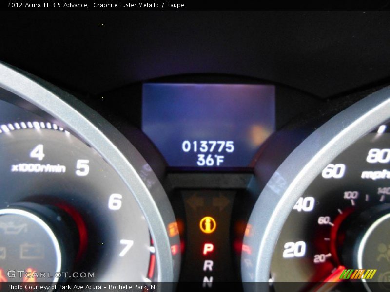 Graphite Luster Metallic / Taupe 2012 Acura TL 3.5 Advance