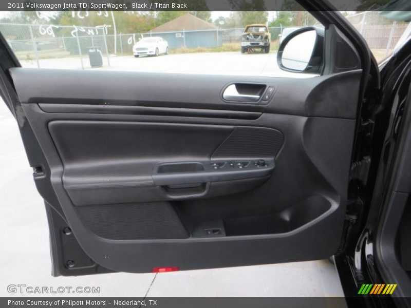 Black / Titan Black 2011 Volkswagen Jetta TDI SportWagen