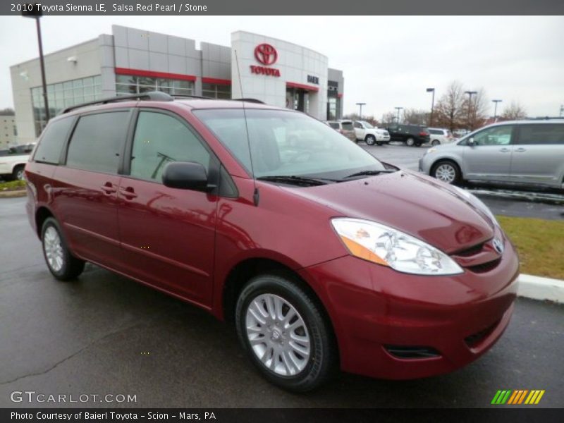 Salsa Red Pearl / Stone 2010 Toyota Sienna LE