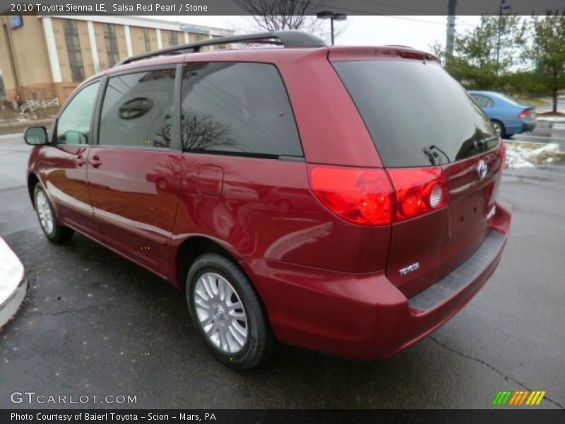 Salsa Red Pearl / Stone 2010 Toyota Sienna LE