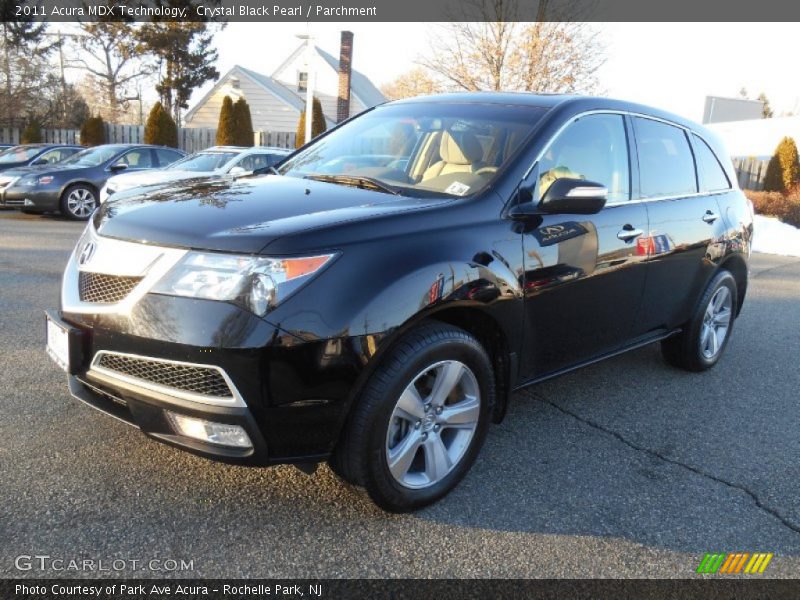 Crystal Black Pearl / Parchment 2011 Acura MDX Technology