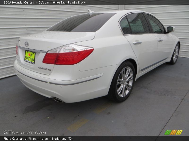 White Satin Pearl / Black 2009 Hyundai Genesis 4.6 Sedan