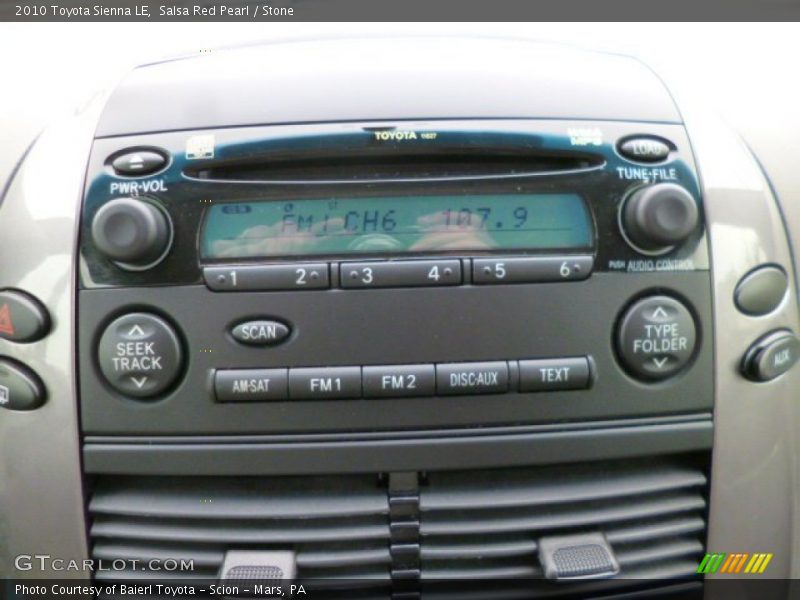 Audio System of 2010 Sienna LE