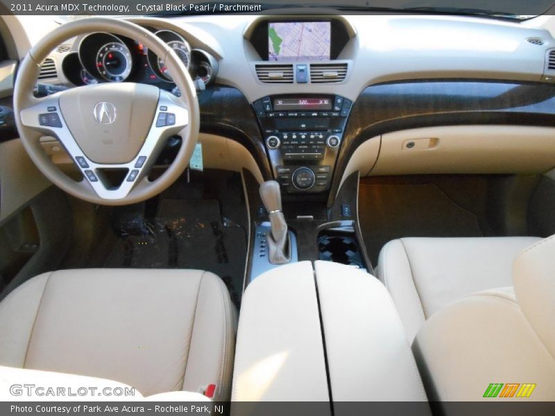 Crystal Black Pearl / Parchment 2011 Acura MDX Technology