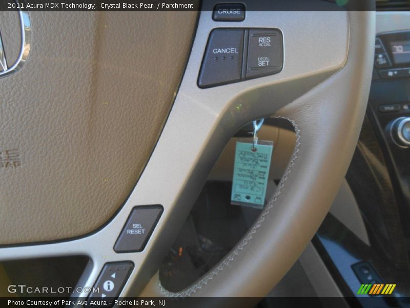 Crystal Black Pearl / Parchment 2011 Acura MDX Technology