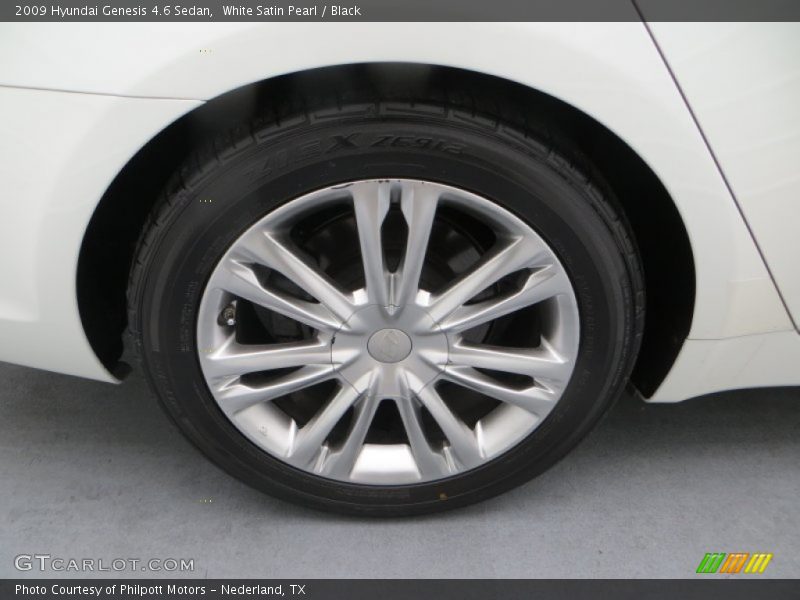 White Satin Pearl / Black 2009 Hyundai Genesis 4.6 Sedan