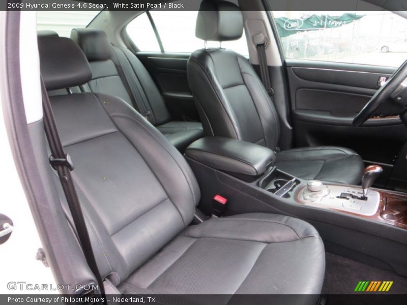 White Satin Pearl / Black 2009 Hyundai Genesis 4.6 Sedan