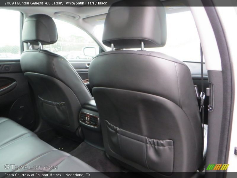 White Satin Pearl / Black 2009 Hyundai Genesis 4.6 Sedan