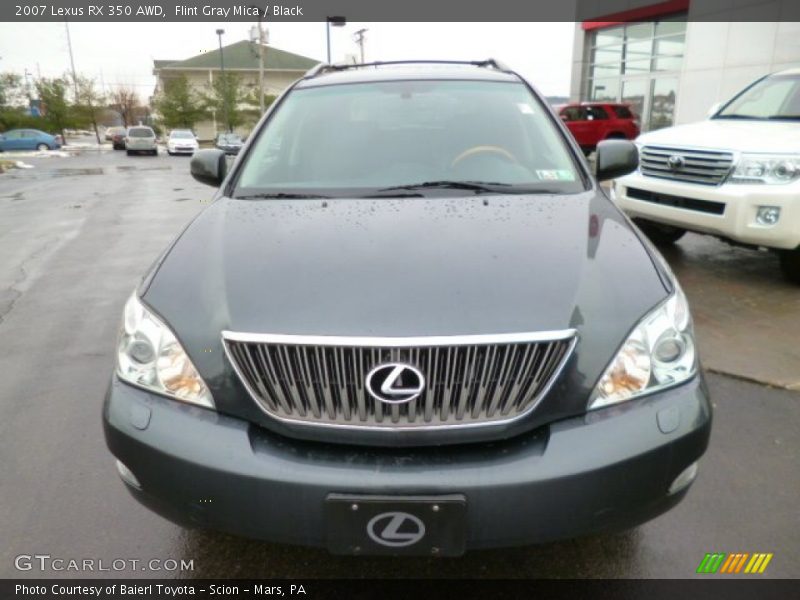 Flint Gray Mica / Black 2007 Lexus RX 350 AWD