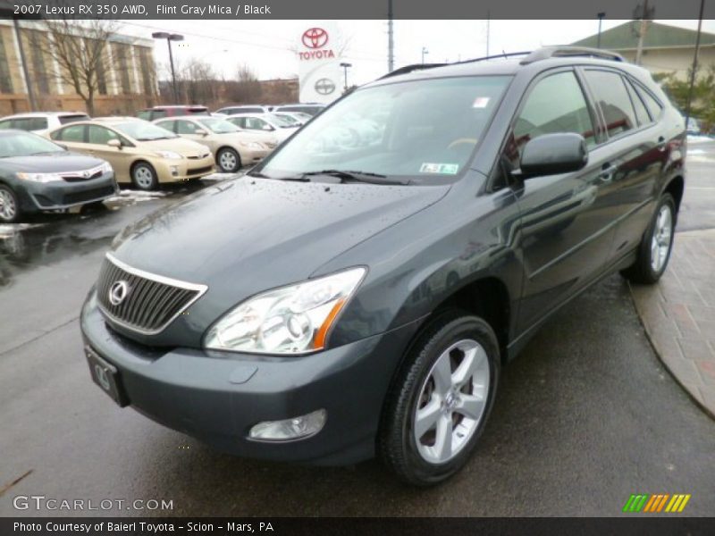 Flint Gray Mica / Black 2007 Lexus RX 350 AWD