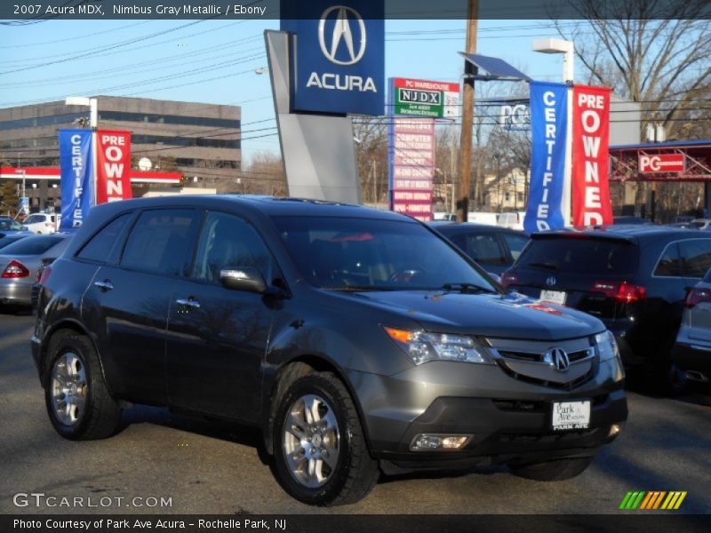 Nimbus Gray Metallic / Ebony 2007 Acura MDX