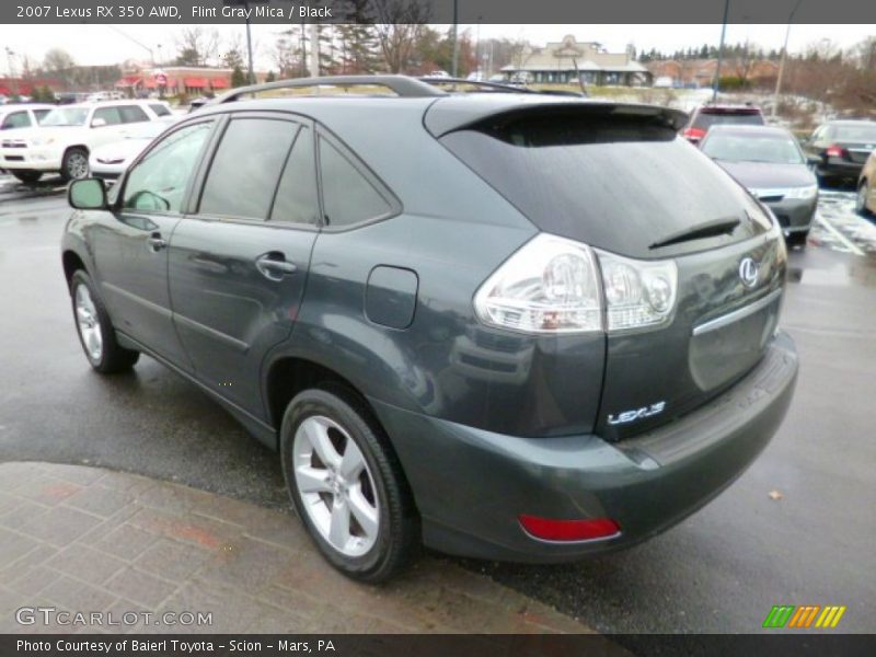 Flint Gray Mica / Black 2007 Lexus RX 350 AWD
