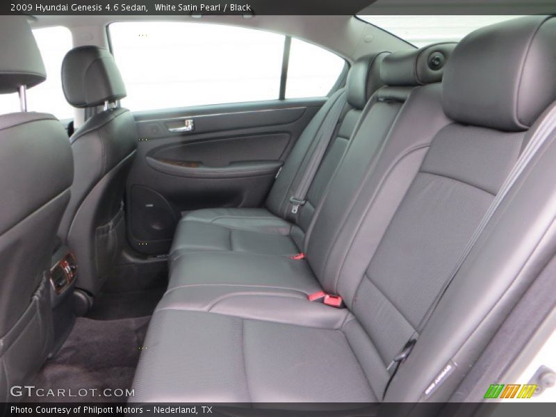 White Satin Pearl / Black 2009 Hyundai Genesis 4.6 Sedan