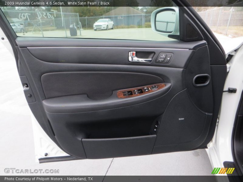 White Satin Pearl / Black 2009 Hyundai Genesis 4.6 Sedan