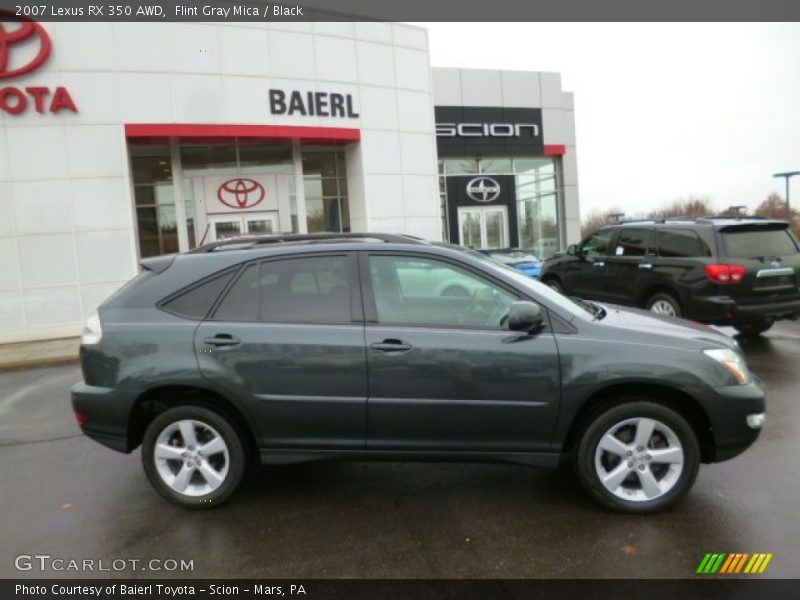 Flint Gray Mica / Black 2007 Lexus RX 350 AWD