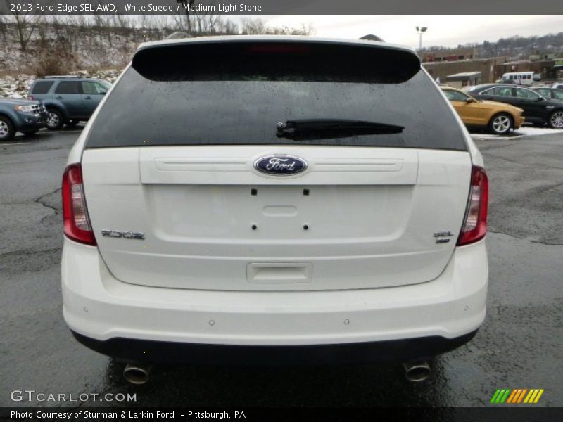 White Suede / Medium Light Stone 2013 Ford Edge SEL AWD