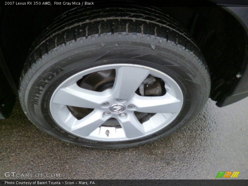 Flint Gray Mica / Black 2007 Lexus RX 350 AWD