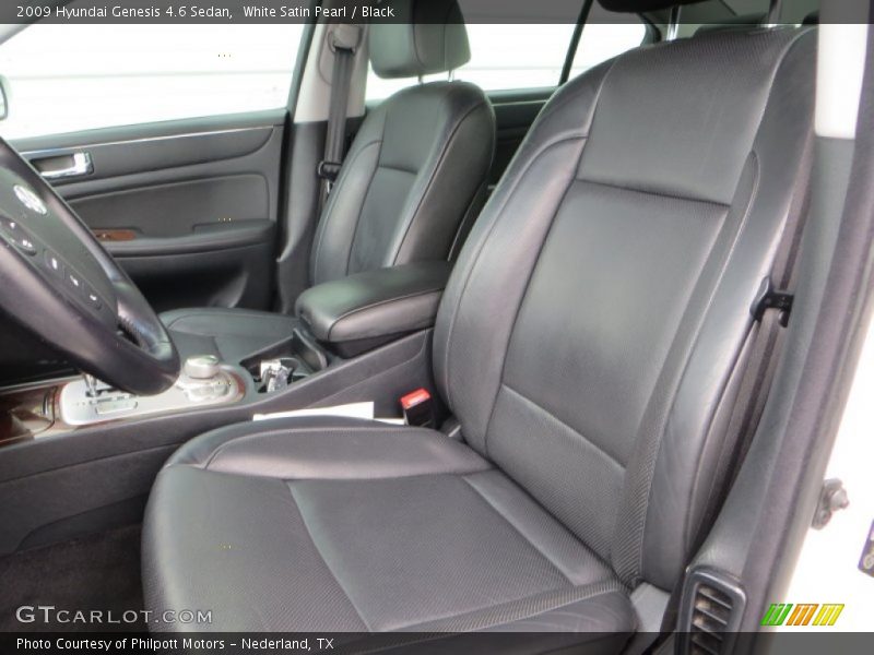 White Satin Pearl / Black 2009 Hyundai Genesis 4.6 Sedan