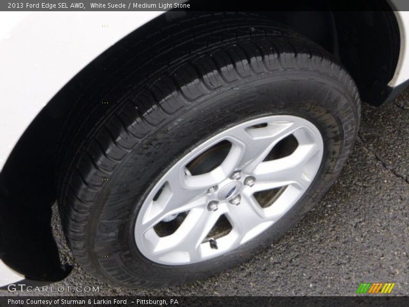 White Suede / Medium Light Stone 2013 Ford Edge SEL AWD