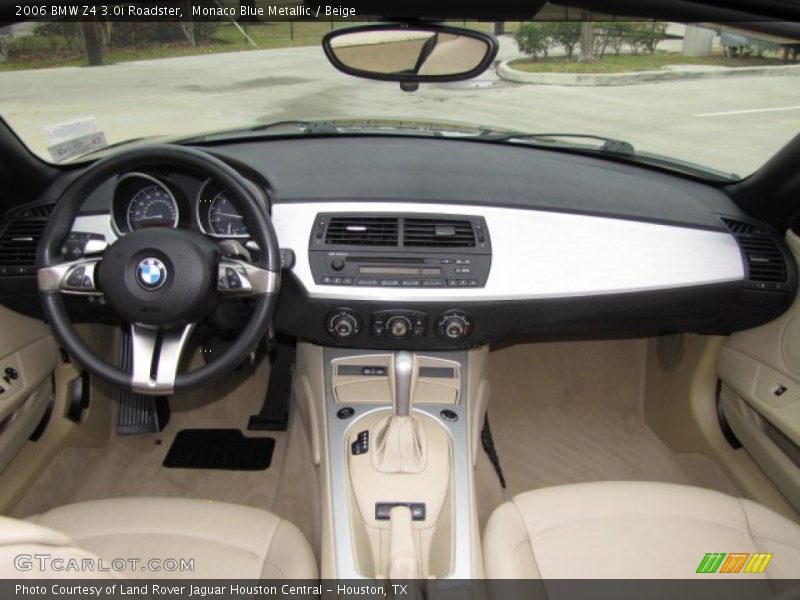 Monaco Blue Metallic / Beige 2006 BMW Z4 3.0i Roadster