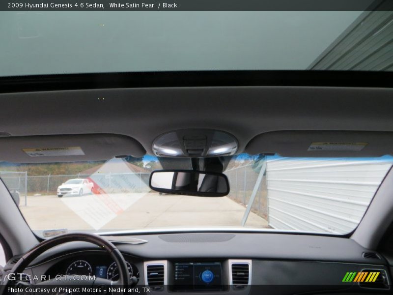 White Satin Pearl / Black 2009 Hyundai Genesis 4.6 Sedan