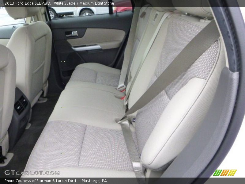 White Suede / Medium Light Stone 2013 Ford Edge SEL AWD