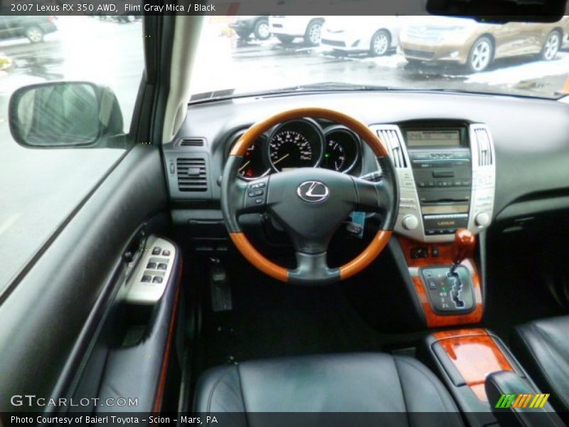 Flint Gray Mica / Black 2007 Lexus RX 350 AWD