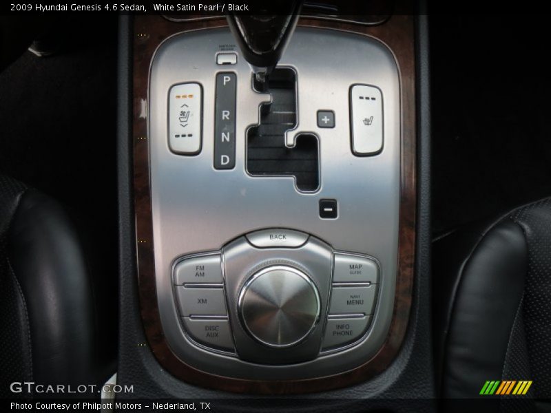 White Satin Pearl / Black 2009 Hyundai Genesis 4.6 Sedan