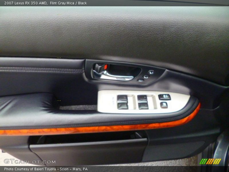 Flint Gray Mica / Black 2007 Lexus RX 350 AWD