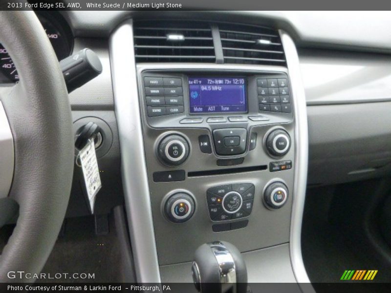 White Suede / Medium Light Stone 2013 Ford Edge SEL AWD