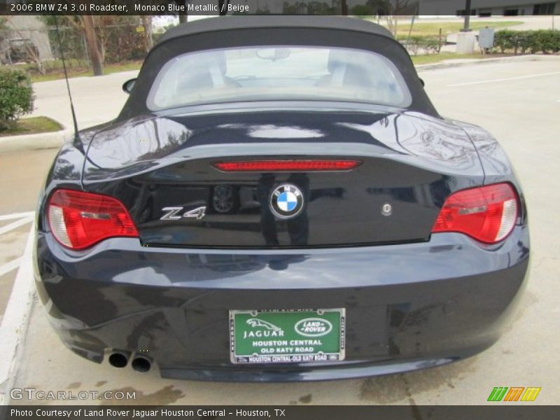 Monaco Blue Metallic / Beige 2006 BMW Z4 3.0i Roadster