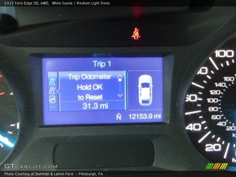 White Suede / Medium Light Stone 2013 Ford Edge SEL AWD