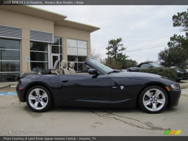 Monaco Blue Metallic / Beige 2006 BMW Z4 3.0i Roadster