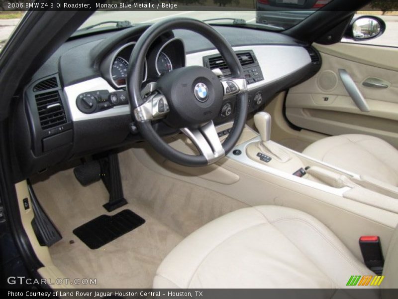 Monaco Blue Metallic / Beige 2006 BMW Z4 3.0i Roadster