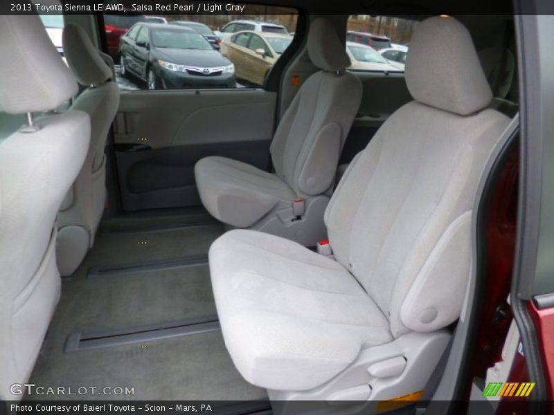 Salsa Red Pearl / Light Gray 2013 Toyota Sienna LE AWD