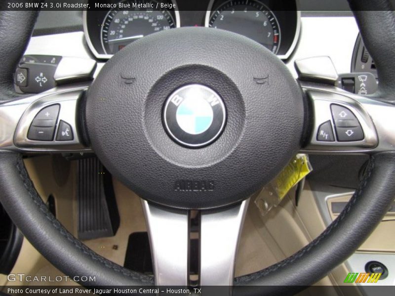 Monaco Blue Metallic / Beige 2006 BMW Z4 3.0i Roadster