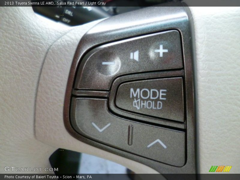 Salsa Red Pearl / Light Gray 2013 Toyota Sienna LE AWD