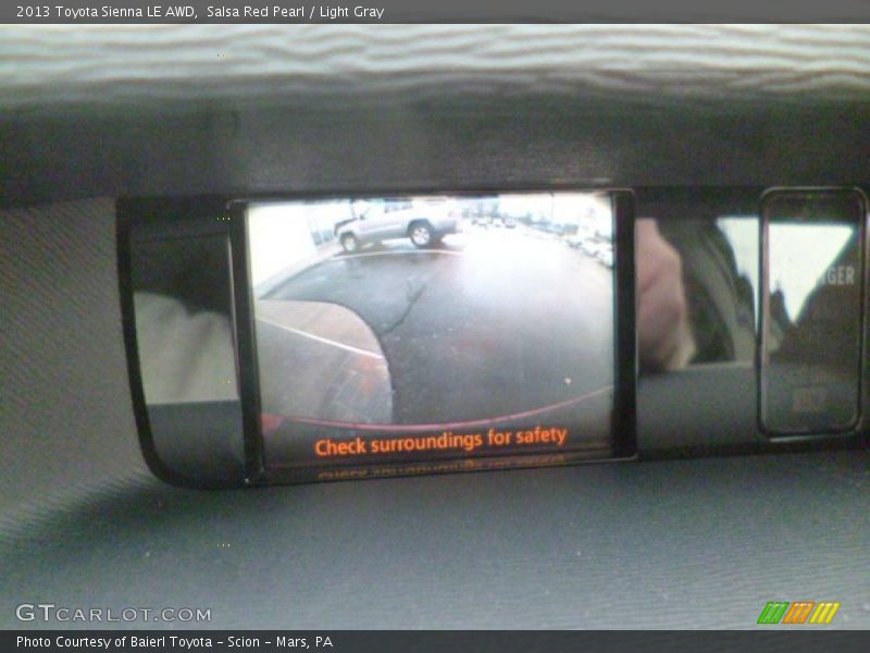 Salsa Red Pearl / Light Gray 2013 Toyota Sienna LE AWD